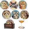 Sopicoz Coaster Set of 6, Drink Coaster for Home, Silicone