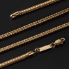 VEXXS Foxtail Chain, 18K Real Gold Plated Gold Chain Men’s