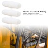 Pack of 10 Plastic Hose Nipples, Straight, Equal, with Barbs,