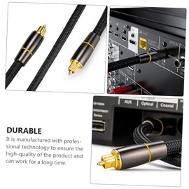 TEHAUX Optical Audio Cable High Fidelity Male to Male Cord for Sound Bar Lossless Signal Transmission Wear Resistant Plated Connectors Replacement for Broken Cables