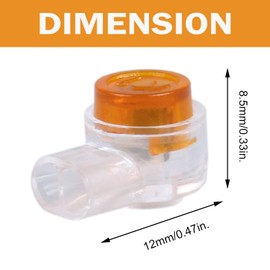 DIANQI UY Wire Connector Telephone Wire Connectors Wire to Wire Splice Connector（K1 100pcs）