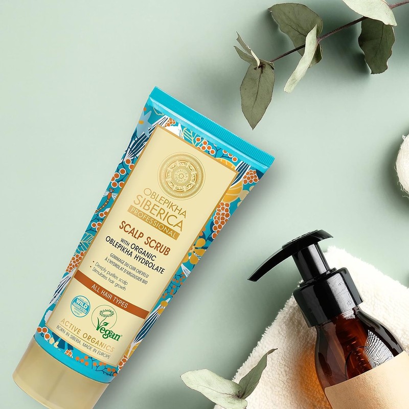 Natura Siberica Oblepikha Scalp Scrub 200ml: Exfoliante Profundo para Cabello