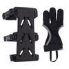 zalati Adjustable Archery Arm Guard And Finger Glove Set Breathable