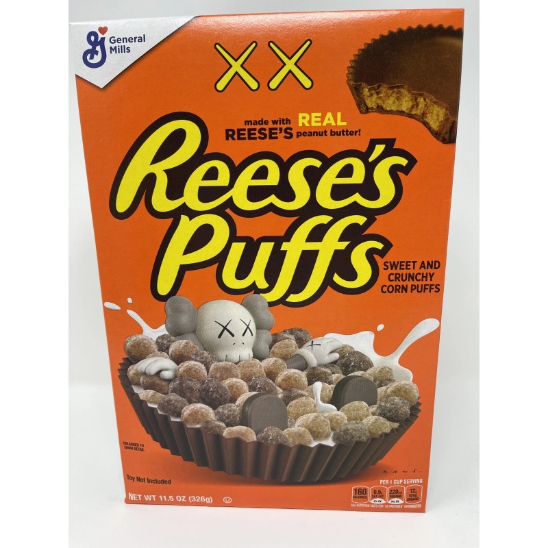 Reese’s Puffs KAWS Cereal 11.5oz Limited Edition Collector’s Item IN