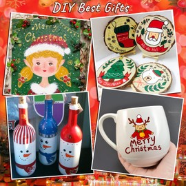 IVSUN Paint Pens Paint Markers, 20 Colors Oil-Based Waterproof Marker Pen Set, Never Fade Quick Dry and Permanent, Works on Rocks Painting, Wood, Fabric, Plastic, Canvas, Glass, Mugs