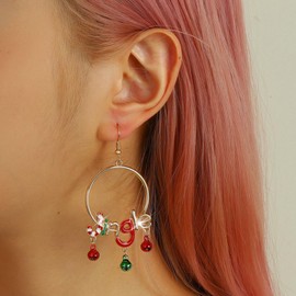Christmas Earrings for Women Christmas Earrings Dangle Christmas Stocking Stuffers Gifts Candy Cane Earrings Charm Earrings Jewelry Gifts