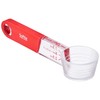 Pearl Metal Softia Rest-On Measuring Spoon, Red C-3700