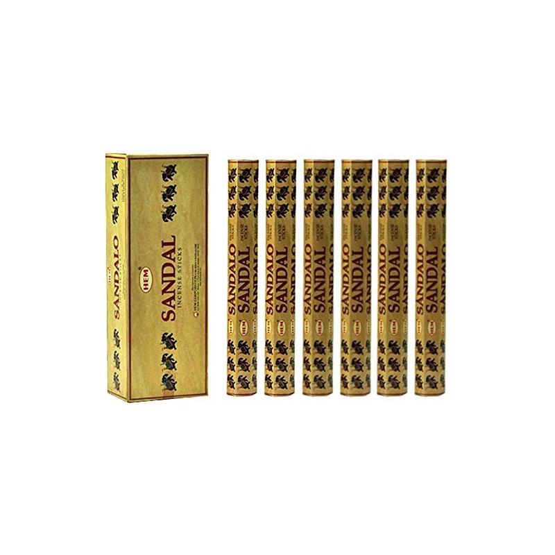HEM Incienso de Sandalo 120 varitas Hecho en India