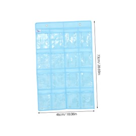 DOITOOL Classroom Phone Holder Pocket Chart Organizer with Transparent Pockets Over Door Storage Bag for Cell Phones Items Easy Installation Design for Classroom Essentials