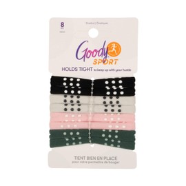 Goody Sport Seamless Elastics Silicone Green Pink 8CT