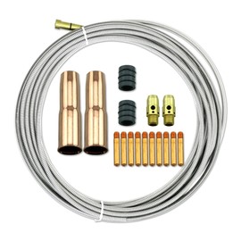 WeldingCity MIG Welding Gun Kit .035" (Contact Tip-24A Nozzle-54A Diffuser-Adapter-Wire Liner) Consumables for 300-400 Amp Lincoln Magnum 300/400 and Tweco #3/#4