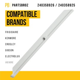 PartsBroz 240358926 240358925 Spill Safe Shelf - Compatible With Frigidaire Kenmore Refrigerator - Replaces AP4527268 241730402 240358907 240358908 240358917 241730401 1613985 240358901 PS2581463