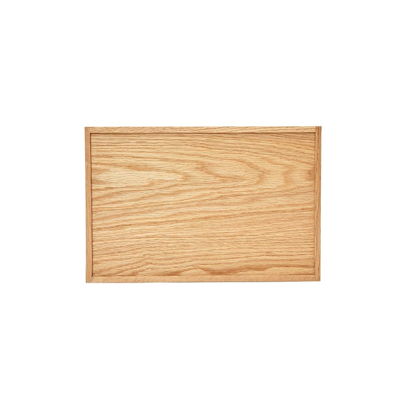 pandapark Wood Organizer Tray,Black Walnut,Desk & Drawer Storage Box (Oak