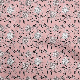 oneOone Velvet Peach Fabric Block Block Quilting Supplies Print Sewing Fabric by The Meter 58 Inch Wide