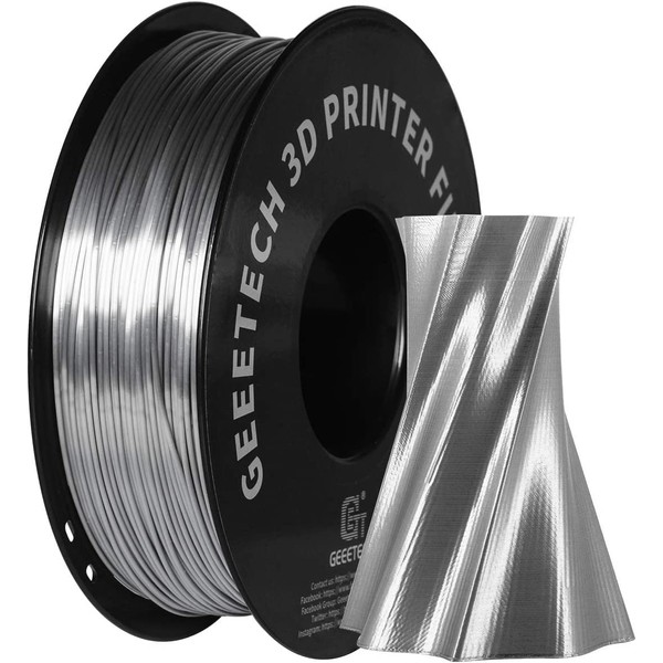 Geeetech Geeetech Silk PLA Filament 1.75mm for 3D Printer, Metal-Like