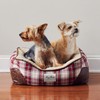 Harry Barker Red & Cream Plaid Bed Small