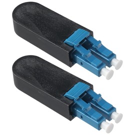 AllGIFT 2pcs Singlemode 9/125 Test Plug Easy Installation LC/UPC Loopback Module Fiber Optic Single Mode