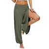 PACBREEZE Women's Yoga Harem Pants Side Slit Joggers Active Workout