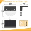 Melunar Solar Deck Lights, 6 Pack Waterproof LED Solar Step