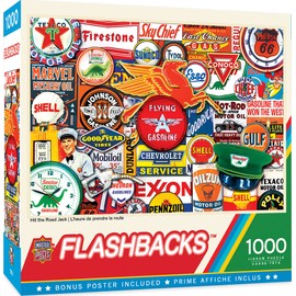 MasterPieces - 1000 Piece Jigsaw Puzzle, Hit the Road Jack, Fun for Adults, Family, Kids, Non-Glare Finish, 19.25" x 26.75"