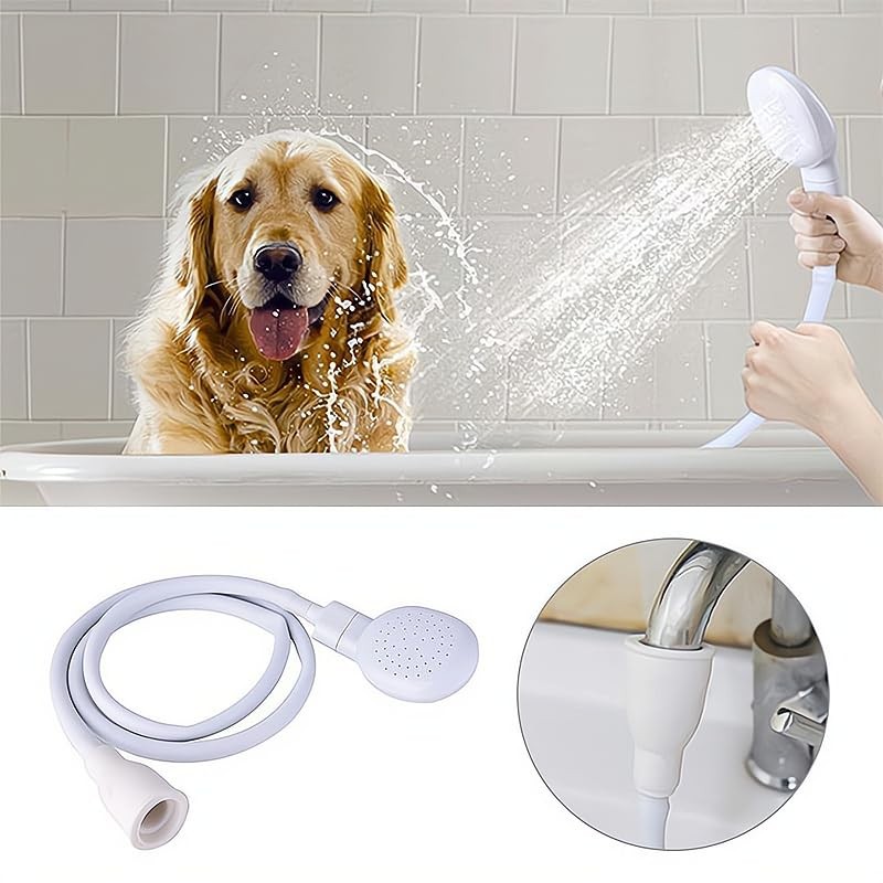 SHIDXIB 1Pcs Portable Handheld Splash Shower Head Tub Faucet Attachment