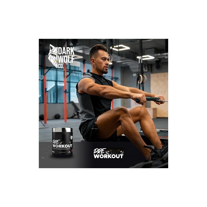 Polvo pre entreno Dark Wolf 300 g - 30 Porciones,