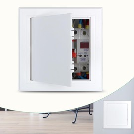 Memrita Plumbing Access Panels for Drywall,Reinforced Plastic Wall Access Doors for Plumbing,Heating,Duct Systems,White (250 x 250mm/10 x 10inch)