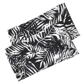 Aruge A4G Tattoo Hide Arm Guard, Long Short, Cold Contact, Sun Protection, Rash Guard, Short black and white botanical