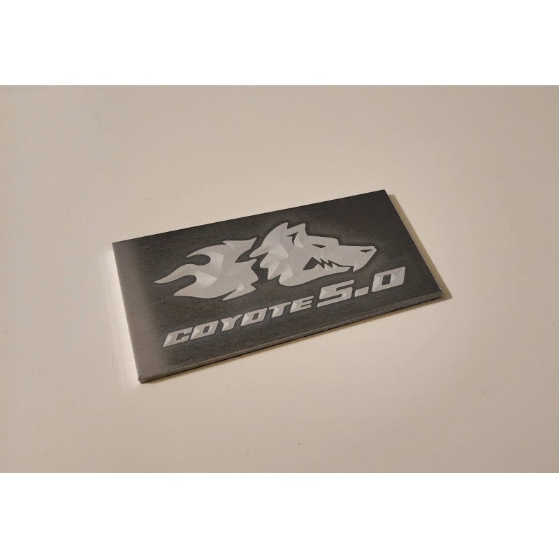 Coyote Mustang 2011-2023+ Mustang Coyote v2 Interior Engraved Badge Dash