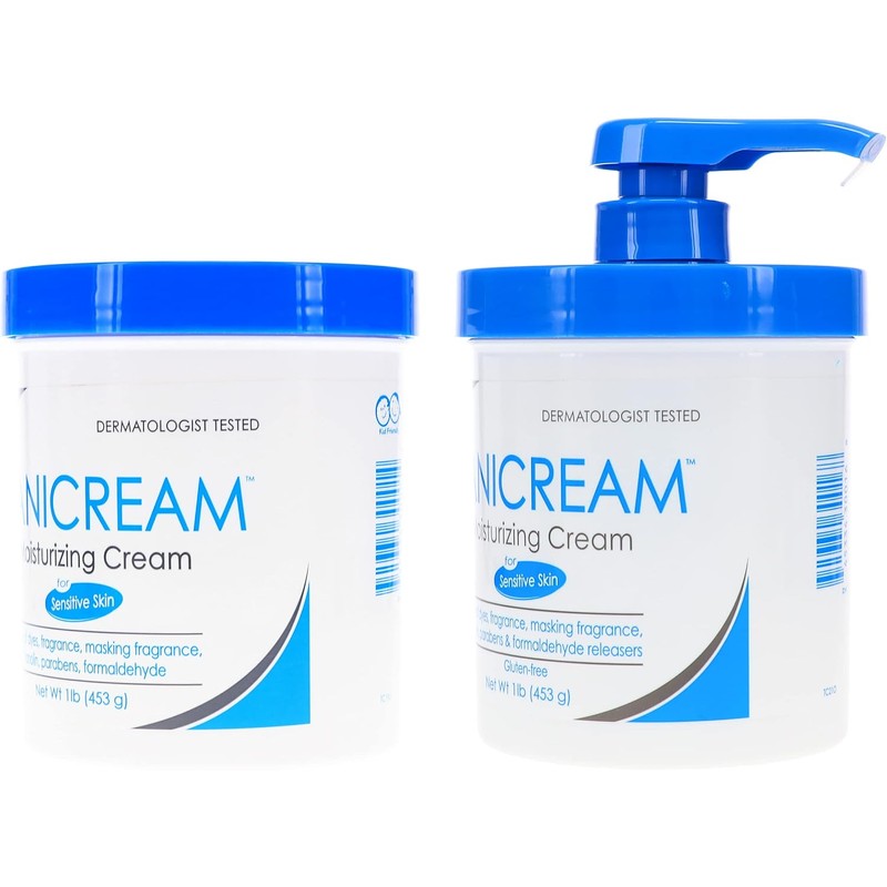 Vanicream Moisturizing Skin Cream with Pump Dispenser Plus Bonus Jar