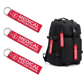 Emergency Medical ID Tag - First Aid Information Pouch for Backpacks, Running Gear, and Keychains - Waterproof Alert Card Holder for Vital Health Details