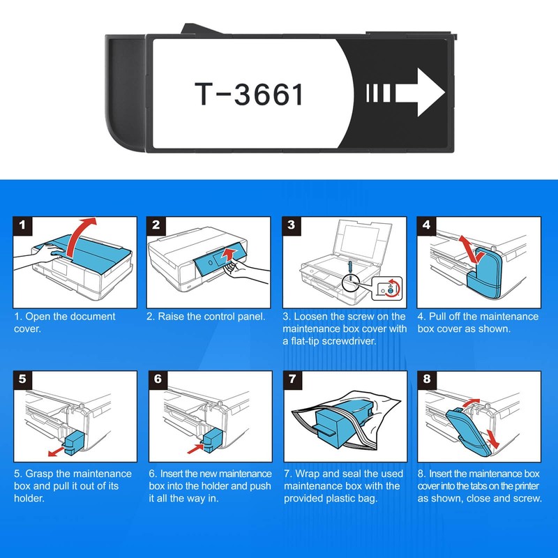 T3661 Ink Maintenance Box Replacement Compatible for Epson XP-15000 XP-6100