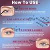 Mayhug Wimpern Extensions, 120pcs D Curl Einzelne Wimpern, DIY Wimpernverlängerung