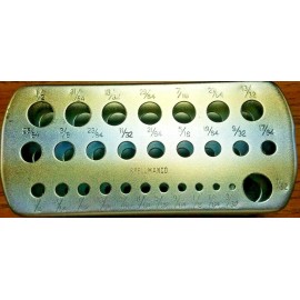 Spellmaco 28 Piece Transfer Punch STAND- 3/32" - 1/2" & 17/32" - USA Spellmaco 3-17