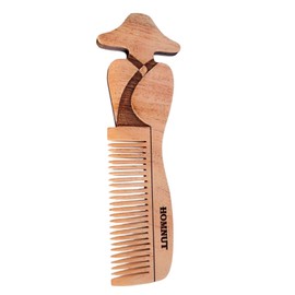 HOMNUT Queen Comb for Women | Natural Sandalwood Hair Comb Engraved Hair Comb | 6.29 x 1.29 Inches | Perfect Hair Accessory & Gift for Women