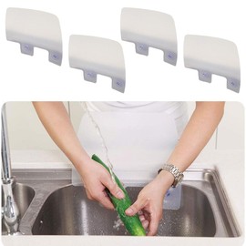 Fermore Splash Prevention Sheet, Splash Prevention Stand, Kitchen Wash, Suction Cup, Suction Type, Guard, Set of 4