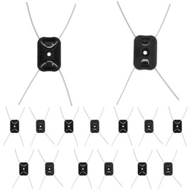 HUAREW 0.2inch/ 5mm String Trimmer Head, Electric Weed Eater Head Replacement Steel Wire Line Trimmer Spool Wire Weed Trimmer Head, Weed Wacker Attachment for Cordless Grass Trimmers (15Pcs)