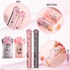 Coollooda Ruler, 5.9 inches (15 cm), Cat Paw Pencil Sharpener,