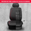 CAR PASS Universal FIT Piping Leather Car Seat Cover, for