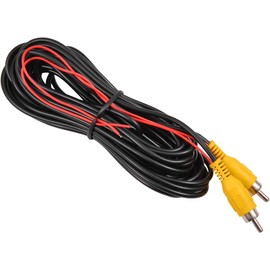 B-Qtech Car Backup Camera RCA Extension Cable, 33 Feet Rear View Video Cable, AV Female to Female Coupler with Power Cable