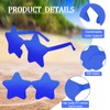 CHRORINE 8/16/24/40 Pairs Rimless Star Shape Sunglasses Transparent Glasses Bulk