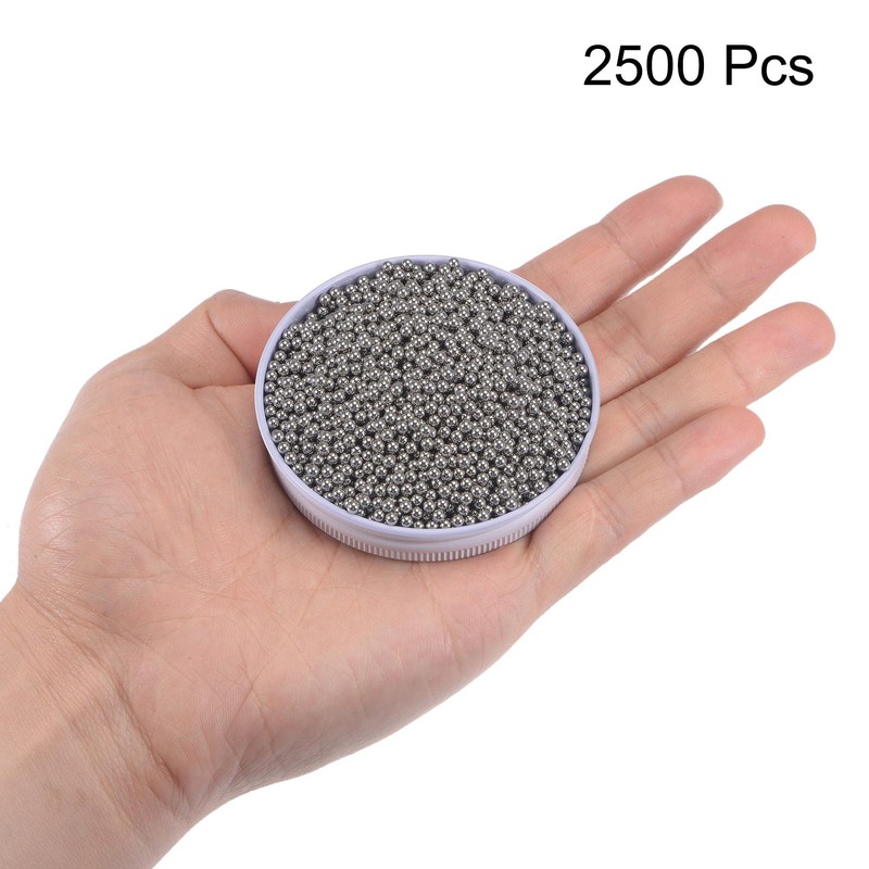 sourcing map 2500pcs 3mm 201 Stainless Steel Bearing Balls G100