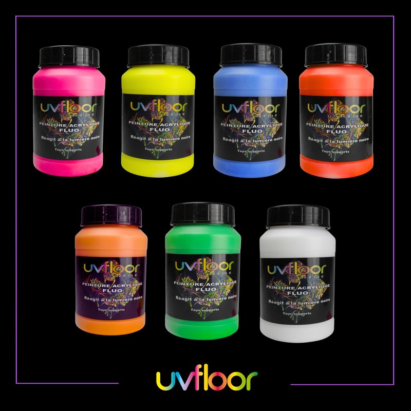 UV Floor - Acrylic Paint - Special Black Light and