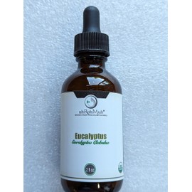 Pure Certified Organic Eucalyptus Globulus Essential Oil (2 oz with Pipette)