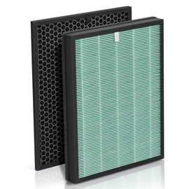 SIAMENE Rabbit-Air Filter Replacement BioGS 2.0 for Rabbit Air BioGS 2.0 Ultra Quiet Air Purifier SPA-550A and SPA-625A with H13 True HEPA Filter and Activated Carbon Filter, 1-Pack