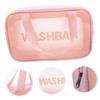 Baluue Transparent Makeup Bag with Smooth Zipper Medium Portable Travel