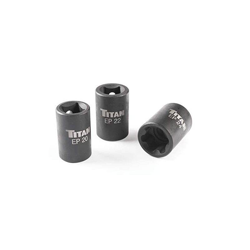 Titan 17414 3-Piece External Torx Plus Socket Set