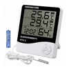 Digital Hygrometer Thermometer, Hygrometer Gauge Temperature Waterproof External Probe with