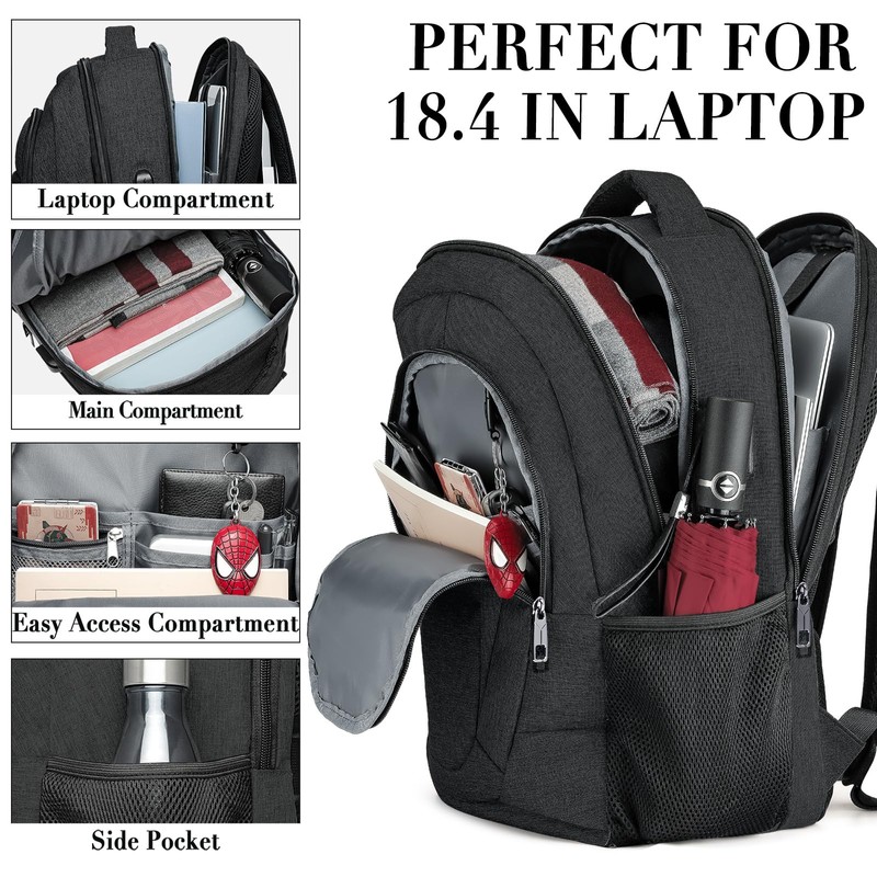 BIKROD 45L Extra Large Travel Laptop Backpack for Men and