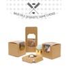 qiqee Brown Cupcake Boxes Individual Cupcake Container 25pcs 3.5" x